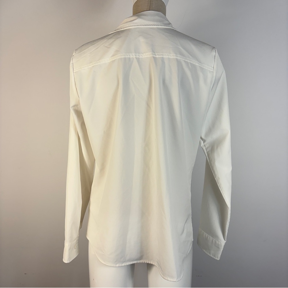 ❤️Calvin Klein White Utility Button-Down Shirt M - Picture 4 of 10